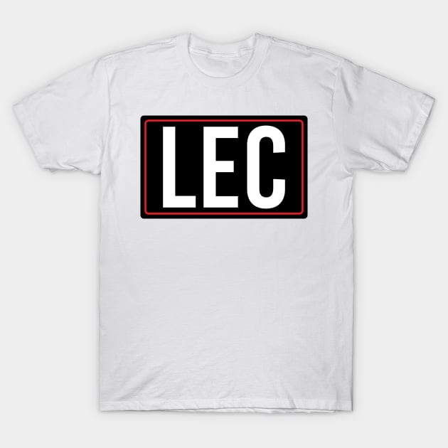 Leclerc - Driver Tag T-Shirt by GreazyL